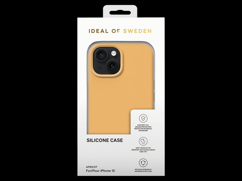 iDeal Silikondeksel iPhone 15 - Oransje