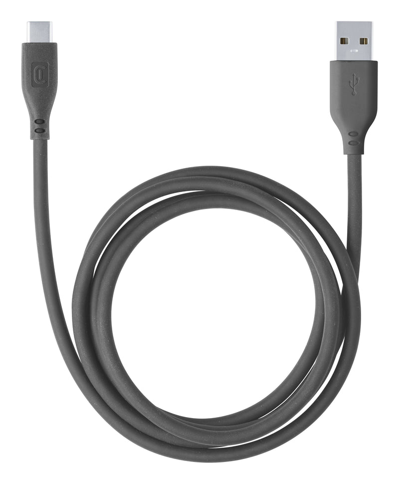 CellularLine ladekabel USB-A til USB-C 1,2m - Grå