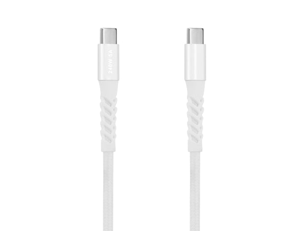 Key GRS Ladekabel USB-C til USB-C 1m - Hvit