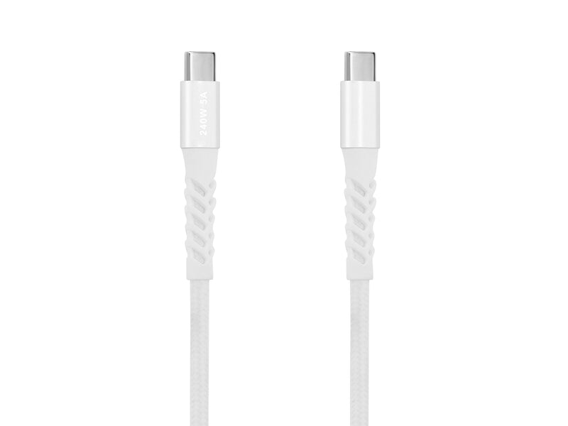 Key GRS Ladekabel USB-C til USB-C 1m - Hvit
