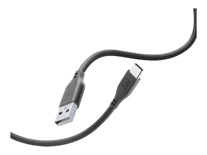 CellularLine ladekabel USB-A til USB-C 1,2m - Grå