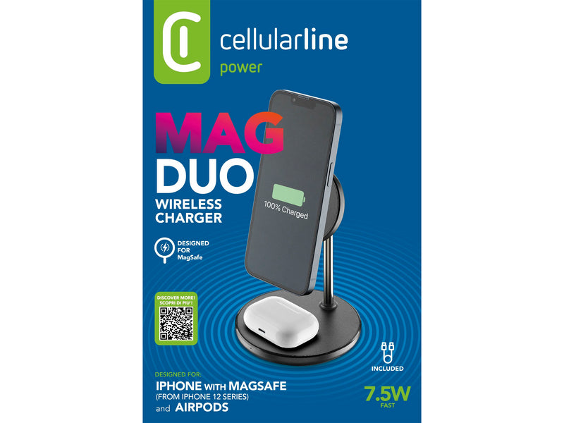 CellularLine 2in1 Ladestativ til Apple Magsafe