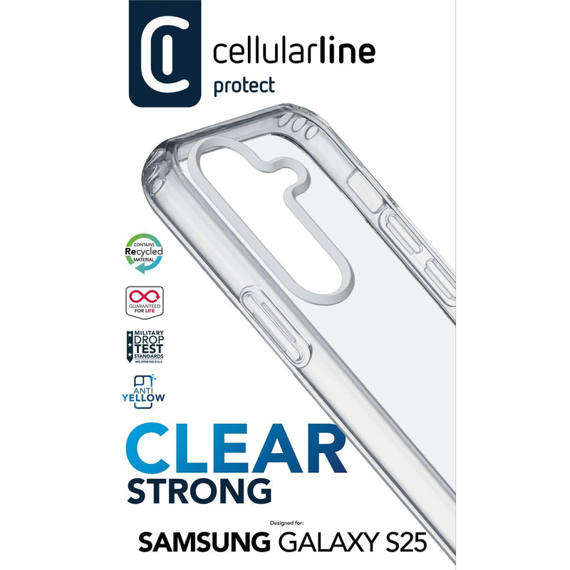 CellularLine Hard Case Samsung S25 - Gjennomsiktig