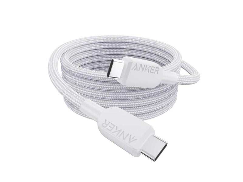 Anker 310 240W Ladekabel USB-C til USB-C 1,8m - Hvit