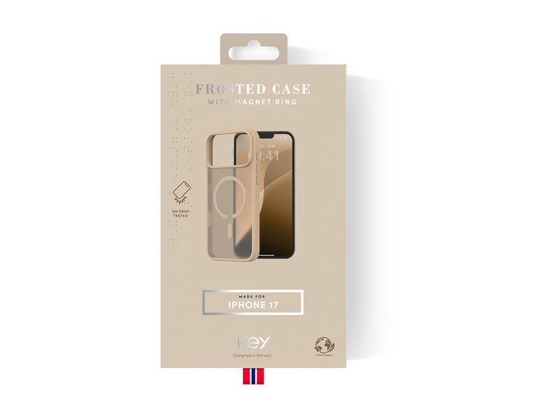 Frosted TPU-deksel iPhone 17 Magsafe - Beige