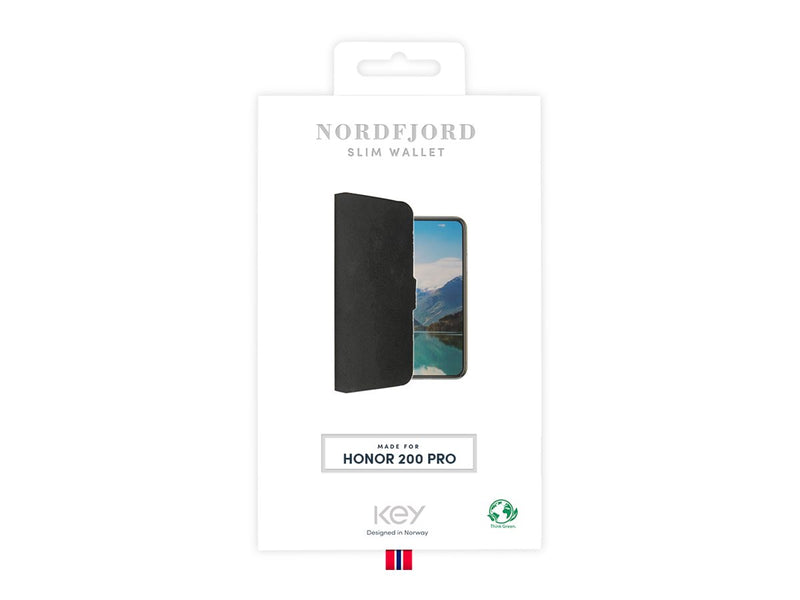 Lommebokdeksel Honor 200 Pro - Svart
