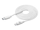 CellularLine ladekabel USB-C til Lightning 3m - Hvit