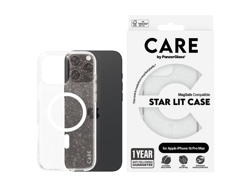 PanzerGlass Care Mobildeksel iPhone 16 Pro Max - Glitter