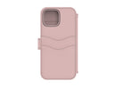 Lommebok med magnetdeksel iPhone 17e/16e/15/14/13 - Rosa