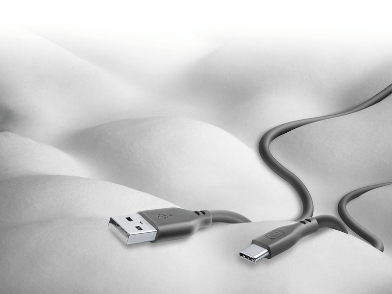 CellularLine ladekabel USB-A til USB-C 1,2m - Grå