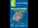 CellularLine 42W Multipower 2 Combo Strømadapter USB-A og USB-C