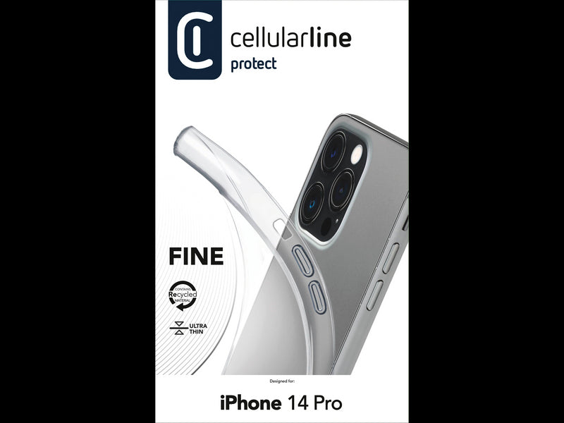 CellularLine Silikondeksel iPhone 14 Pro - Gjennomsiktig