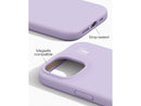 iDeal Silikondeksel iPhone 17e/16e/15/14/13 Magsafe - Lavendelmelk