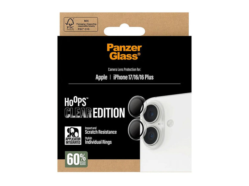 PanzerGlass Linsebeskyttelse iPhone 17/16/16 Plus