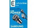 CellularLine 12V 15W Billader USB-C m/kabel - Svart
