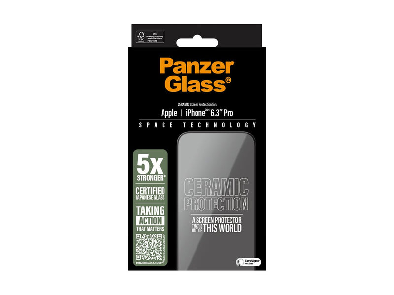 PanzerGlass Ceramic Skjermbeskyttelse iPhone 16 Pro