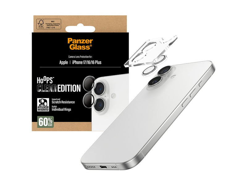 PanzerGlass Linsebeskyttelse iPhone 17/16/16 Plus