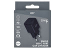 Key GaN 20W Strømadapter USB-C