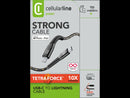 CellularLine Tetra Force ladekabel USB-C til Lightning 1,2m - Svart