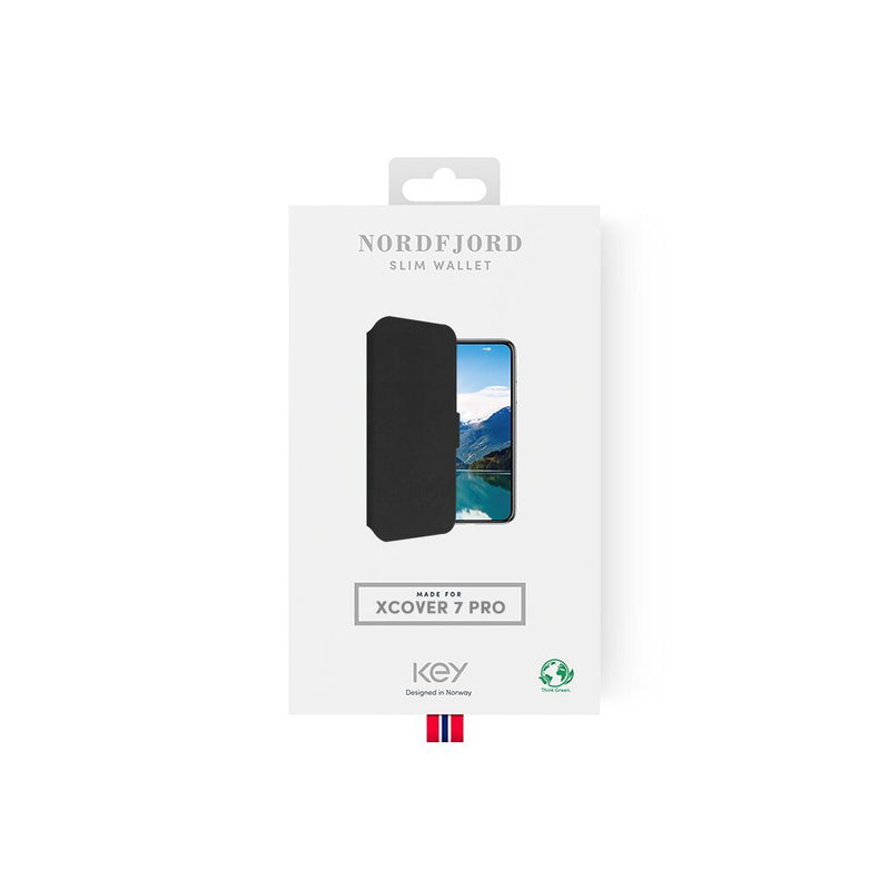 Lommebokdeksel Samsung Xcover7 Pro - Svart