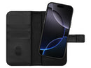 Lommebok med magnetdeksel iPhone 16 Pro Max - Svart