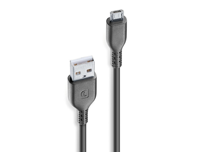 CellularLine ladekabel USB-A til Micro-USB 1,2m - Svart