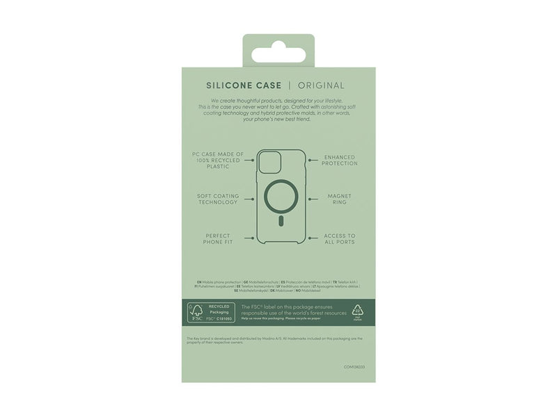 Silikondeksel iPhone 16 Magsafe - Grønn