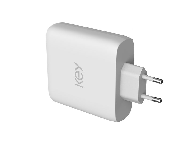 KEY 100W Strømadapter USB-A og USB-C u/kabel