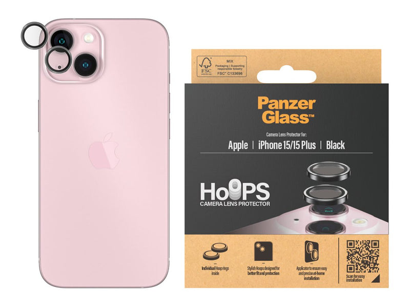 PanzerGlass Linsebeskyttelse iPhone 15/15 Plus