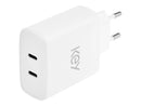 KEY 40W Duo Strømadapter USB-C u/kabel