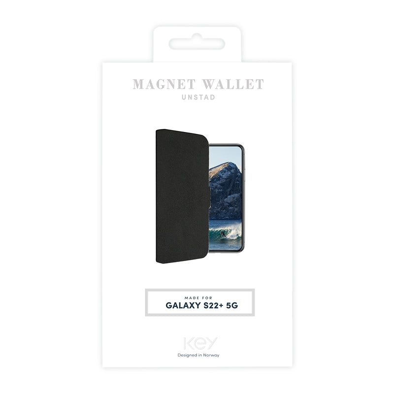 Lommebok med magnetdeksel Samsung S22 Plus - Svart