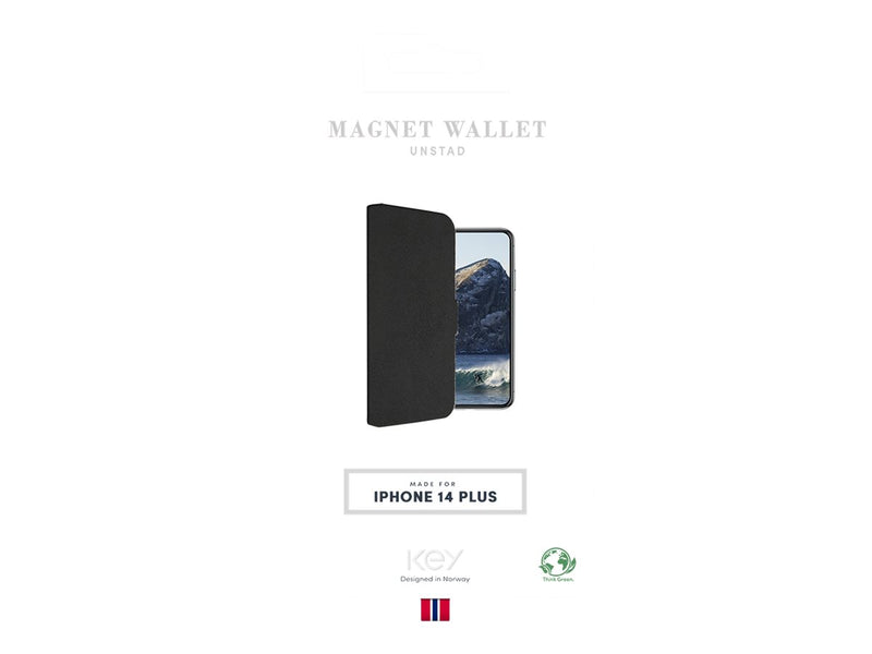 Lommebok med magnetdeksel iPhone 14 Plus - Svart
