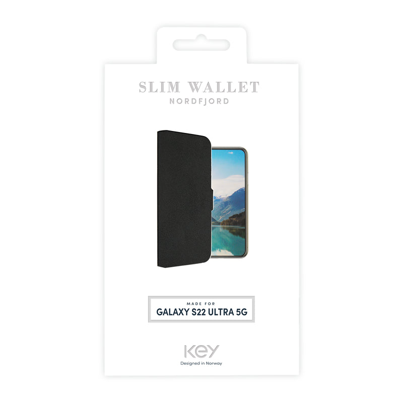 Lommebokdeksel Samsung S22 Ultra - Svart