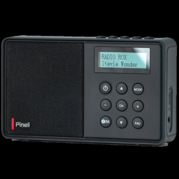 Pinell Micro DAB-radio - Svart