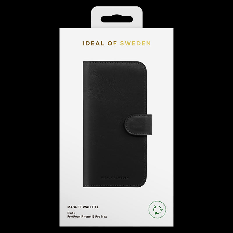 iDeal Magnet Lommebokdeksel iPhone 15 Pro Max - Svart