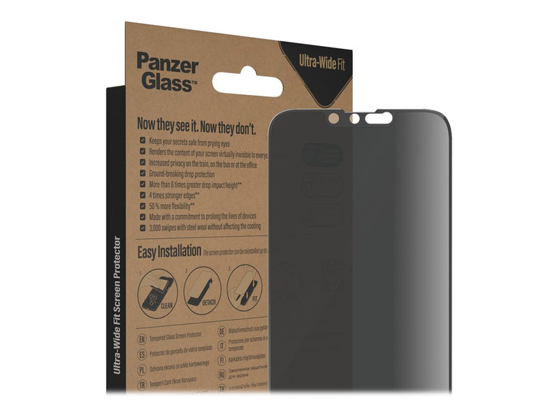 PanzerGlass Privacy Skjermbeskyttelse iPhone 14/13/13 Pro