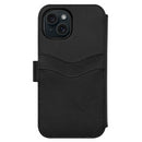 Lommebok med magnetdeksel iPhone 15 - Svart