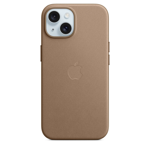Apple FineWoven Deksel iPhone 15 Magsafe - Brun