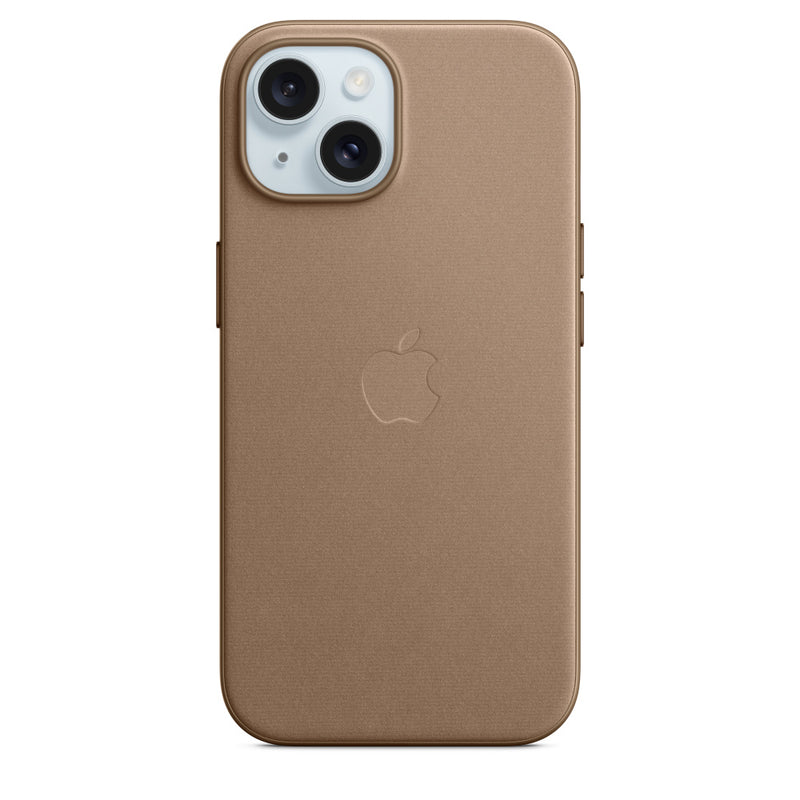 Apple FineWoven Deksel iPhone 15 Magsafe - Brun