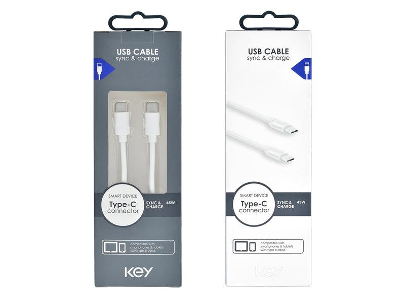 Key Ladekabel USB-C til USB-C 1m