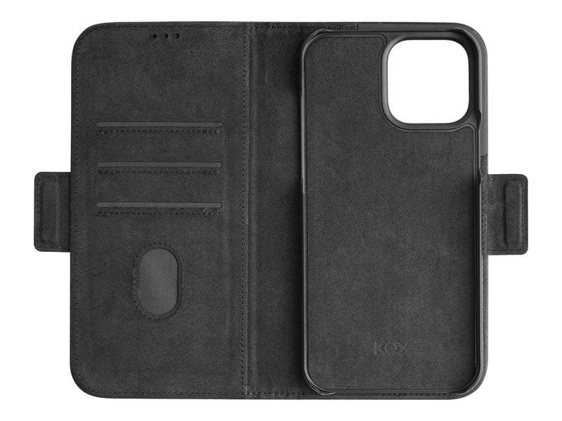 Lommebok med magnetdeksel iPhone 13 Pro Max - Svart