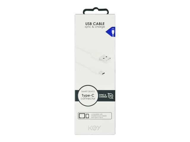 Key Ladekabel USB-A til USB-C 3m