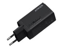 Anker 65W Strømadapter 2 x USB-C + USB-A