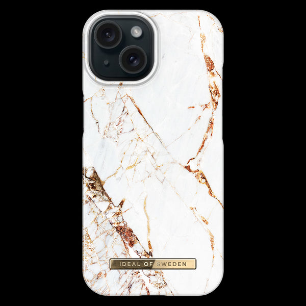 iDeal Hardplast Deksel iPhone 15 Magsafe - Carrara Gull