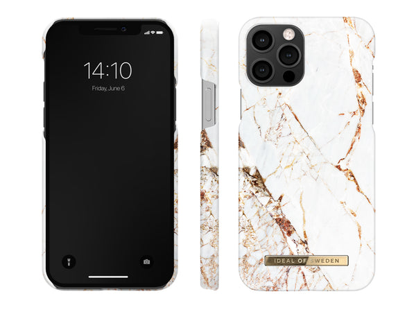 iDeal Hardplast Deksel iPhone 12/12 Pro - Carrara Gull