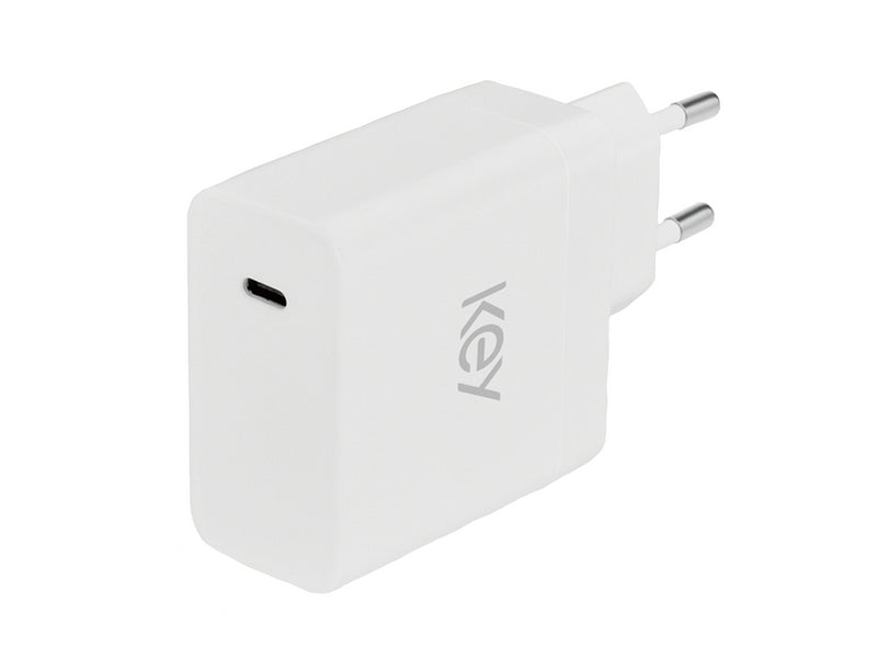 KEY 65W Strømadapter USB-C u/kabel