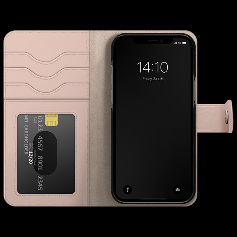iDeal Magnet Lommebokdeksel iPhone 12/12 Pro - Rosa
