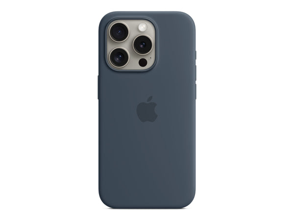 Apple Silikondeksel iPhone 15 Pro Magsafe - Mørkeblå
