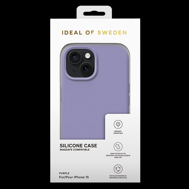 iDeal Silikon Deksel iPhone 15 Magsafe - Lilla