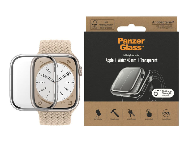 PanzerGlass Skjermbeskyttelse Apple Watch Series 8/7 45mm